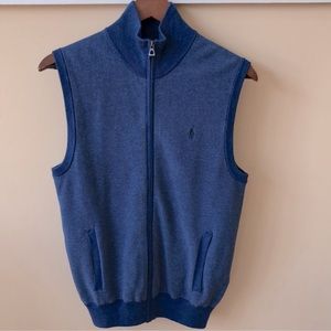NWT Polo RL Pima cotton full zip sweater vest